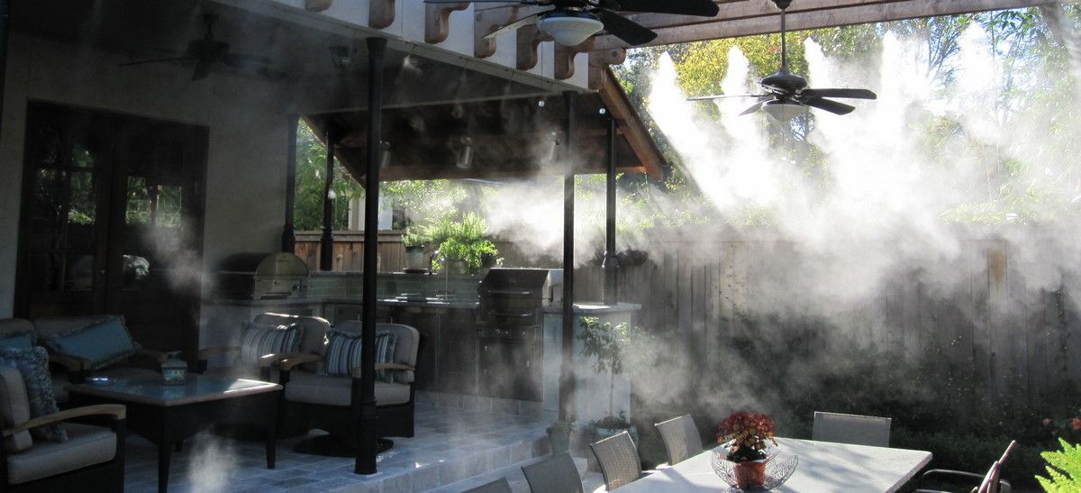 Система тумана на открытой террасе