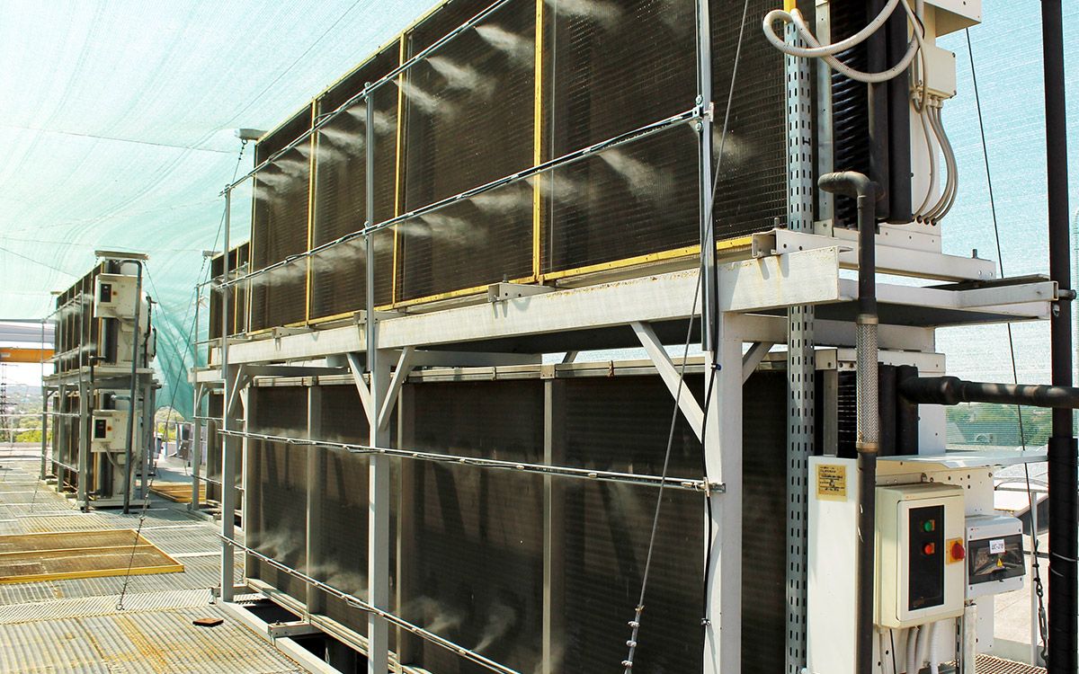 Охлаждение туманом системы кондиционирования