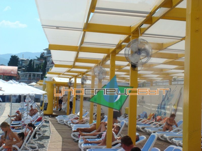 Cbстема тумана на пляже