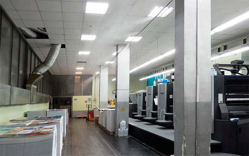 Системы образования тумана в типографии